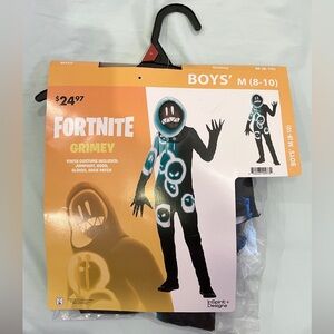 Kids' youth Fortnite Grimey Costume Size M (8-10)